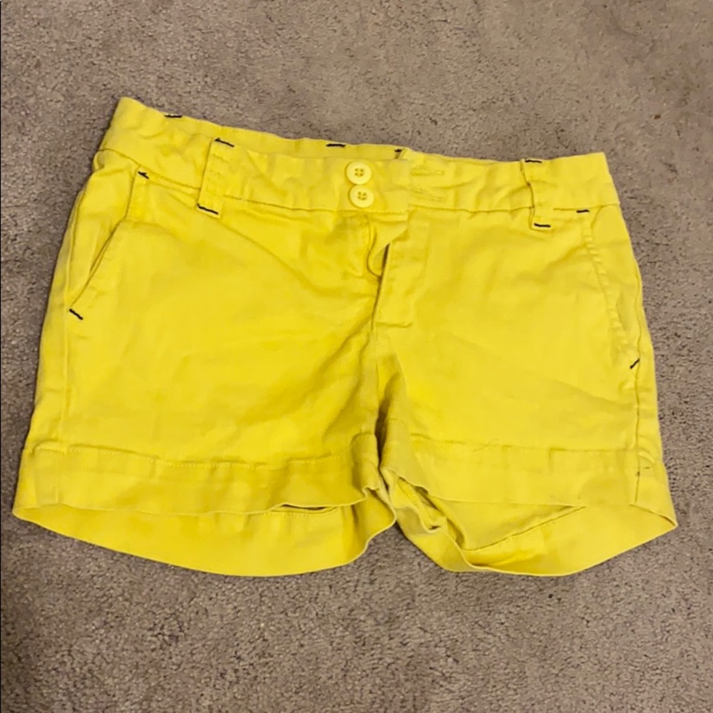 Kavu yellow shorts sz 6